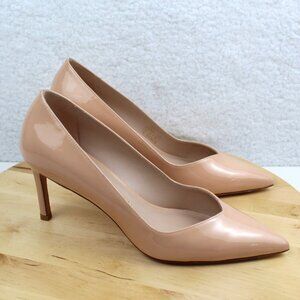 Stuart Weitzman Pump Stiletto Womens 8 Patent Leather Heel Pointed Toe Pink